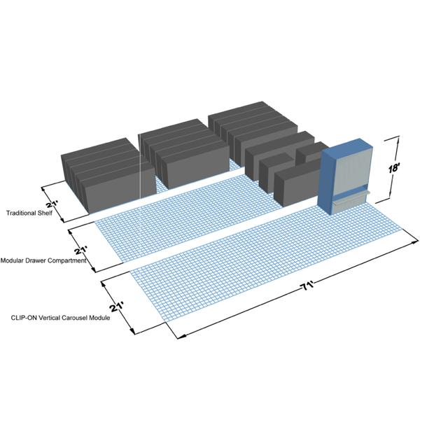 Вертикальный карусельный модуль GHZ500